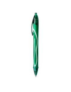 BOLIGRAFO GELOCITY QUICK DRY RETRACTIL TRAZO 0,7 MM. COLOR VERDE BIC 946771