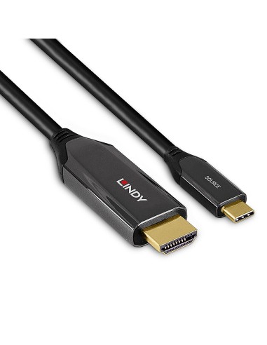 43369 adaptador de cable de vídeo 3 m USB Tipo C HDMI tipo A (Estándar) Negro