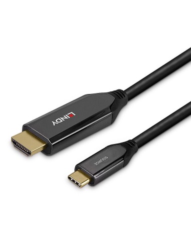 43369 adaptador de cable de vídeo 3 m USB Tipo C HDMI tipo A (Estándar) Negro