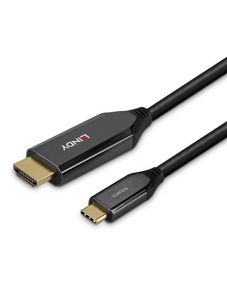 43369 adaptador de cable de vídeo 3 m USB Tipo C HDMI tipo A (Estándar) Negro