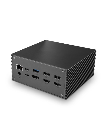 43378 base para portátil y replicador de puertos Alámbrico USB 3.2 Gen 2 (3.1 Gen 2) Type-C Gris