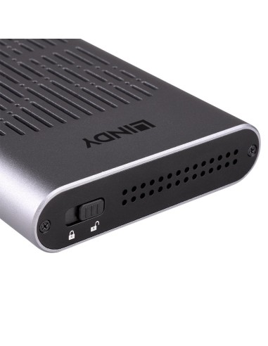 43382 caja para disco duro externo Caja externa para unidad de estado sólido (SSD) Plata M.2