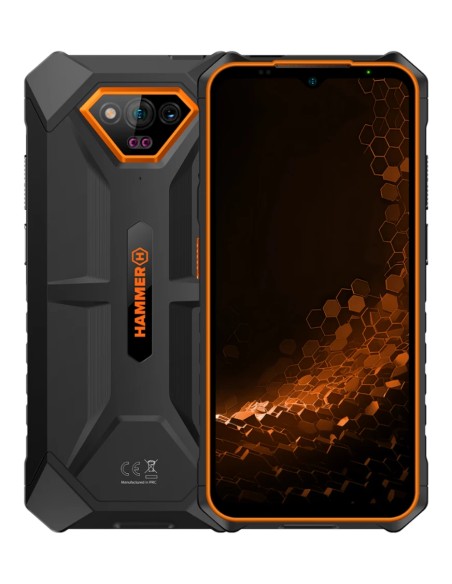 Iron V 16,5 cm (6.5") SIM doble Android 13 4G USB Tipo C 6 GB 64 GB 6320 mAh Negro, Naranja
