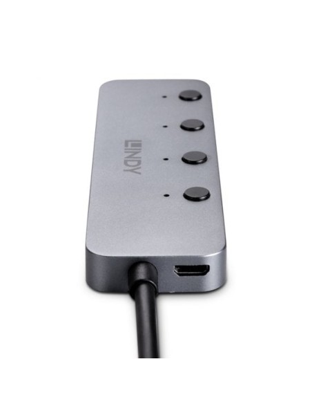 43383 hub de interfaz USB 3.2 Gen 1 (3.1 Gen 1) Type-C 5000 Mbit/s Gris