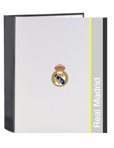 CARPETA F 4 ANILLAS 35MM LOMO ANCHO REAL MADRID EQUIP 25 26 27x33x6cm