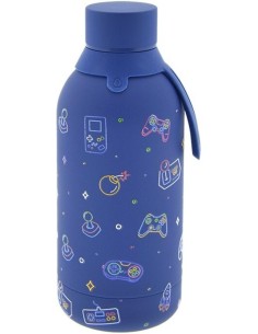 BOTELLA TERMICA 500ML DARK BLUE NEON GAMER COLLECTION