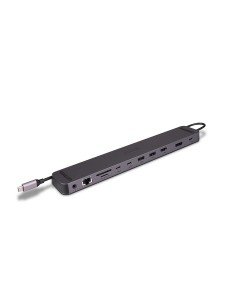43392 base para portátil y replicador de puertos Acoplamiento USB 3.2 Gen 1 (3.1 Gen 1) Type-C Antracita