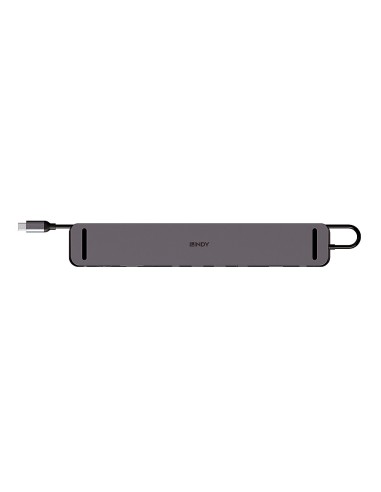 43392 base para portátil y replicador de puertos Acoplamiento USB 3.2 Gen 1 (3.1 Gen 1) Type-C Antracita