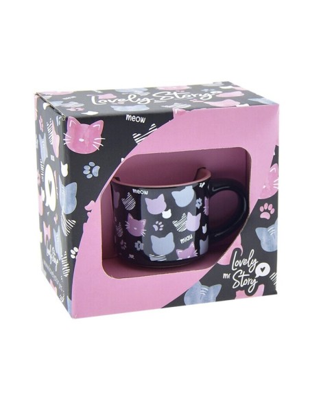 TAZA MINI 50ML BLACK MIAU