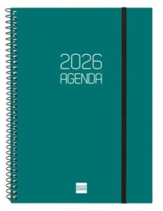 AGENDA ANUAL ESPIRAL 2026 OPAQUE E9 SVH VERDE