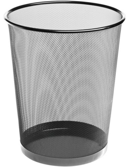PAPELERA METALICA DE REJILLA 24X34 18 LITROS CROMADA