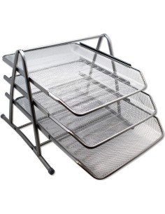 BANDEJA TRIPLE DE REJILLA 35X30X245CM CROMADA