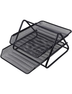 BANDEJA DOBLE REJILLA NEGRO