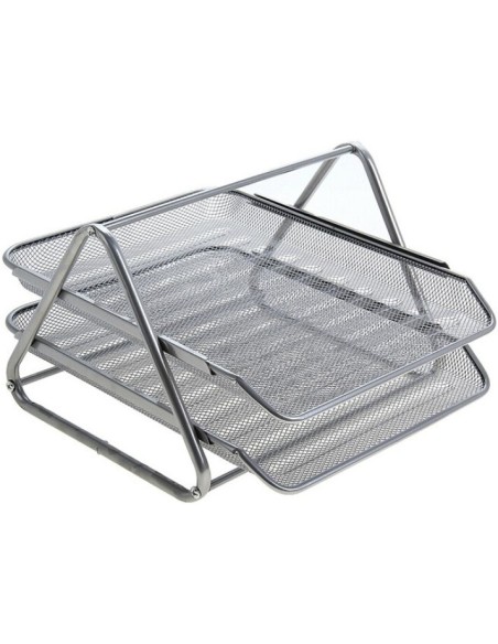BANDEJA DOBLE REJILLA CROMADA