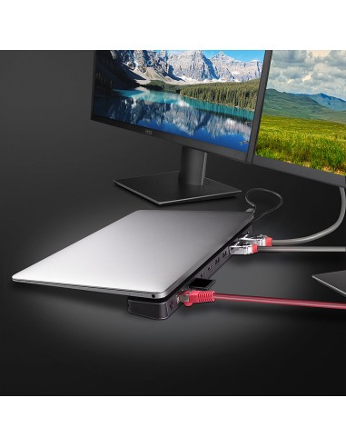 43392 base para portátil y replicador de puertos Acoplamiento USB 3.2 Gen 1 (3.1 Gen 1) Type-C Antracita