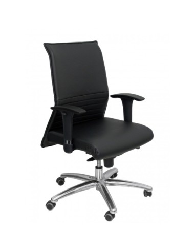 Sillón Albacete confidente piel negro