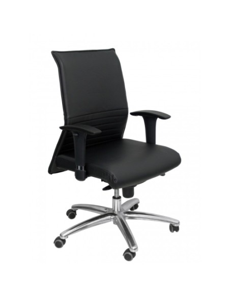 Sillón Albacete confidente piel negro