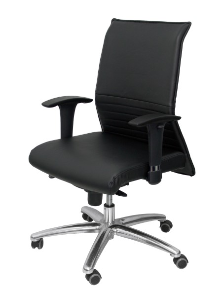 Sillón Albacete confidente piel negro hasta 160 kg