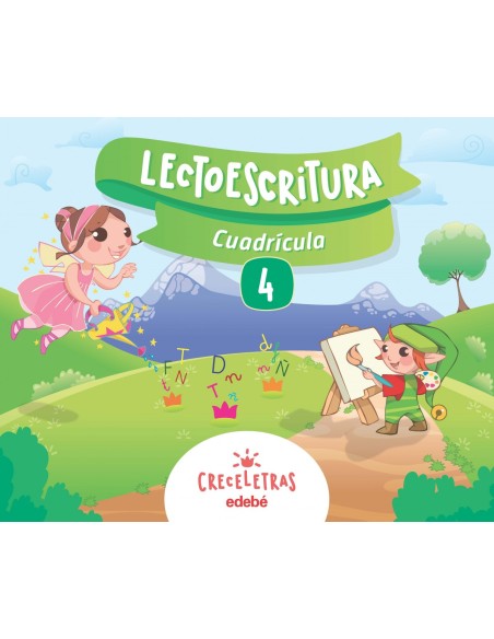 CUADERNO LECTOESCRITURA 4 CUADRICULA MONTESSORI