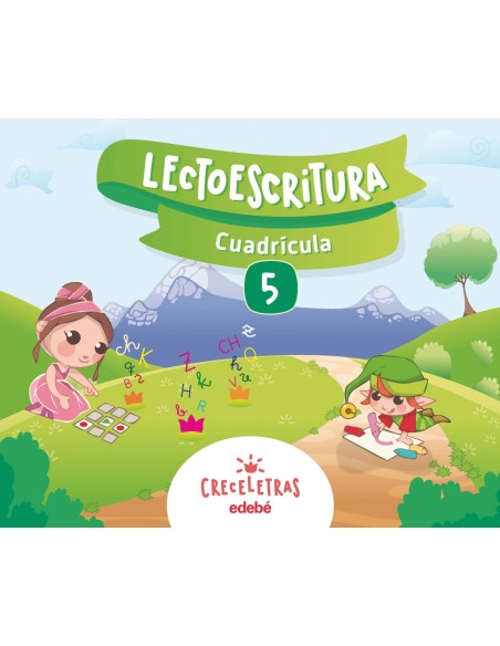 CUADERNO LECTOESCRITURA 5 CUADRICULA MONTESSORI