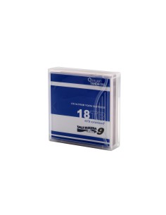 TANDBERG LTO-9 DATA CARTRIDGE 18/45TB UNLABELED WITH CASE 1PCS Cinta de datos virgen 18 TB