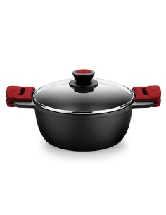 Premiere A410324 cacerola 4 L Alrededor Negro, Rojo