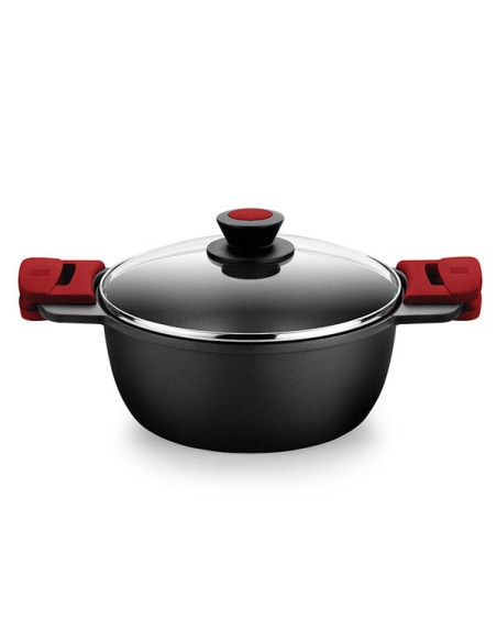 Premiere A410324 cacerola 4 L Alrededor Negro, Rojo