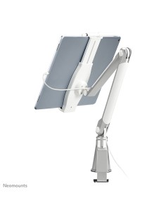 tableta-D100SILVER Soporte para tablet con abrazadera para escritorio 4.7-12.9" - universal - movimiento completo