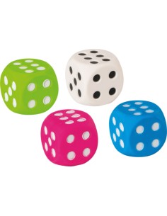 Würfel goma Azul, Verde, Rosa, Blanco 4 pieza(s)