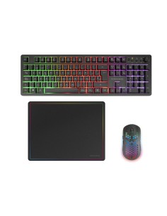 MCPWXES teclado Ratón incluido Juego RF inalámbrica + USB QWERTY Español Negro
