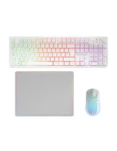 MCPWXWES teclado Ratón incluido Juego RF inalámbrica + USB QWERTY Español Blanco