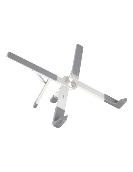 Soporte elevador plegable de aluminio para portátiles, Plata