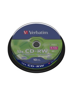 CD-RW 12x 700 MB 10 pieza(s)