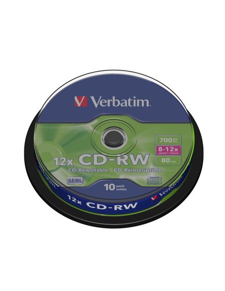 CD-RW 12x 700 MB 10 pieza(s)