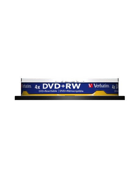 DVD+RW Matt Silver 4,7 GB 10 pieza(s)