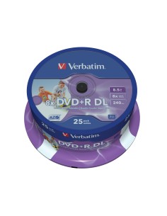 43667 DVD en blanco 8,5 GB DVD+R DL 25 pieza(s)