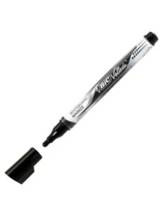 C 12 ROTULADORES VELLEDA NEGRO TINTA LIQUIDA PUNTA MEDIA