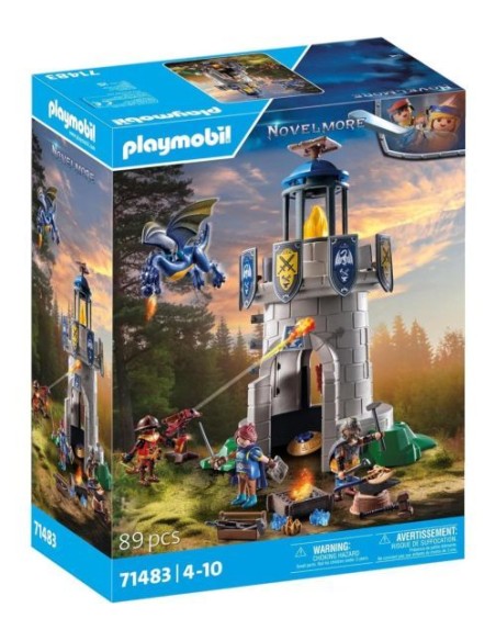 TORRE DE CABALEROS CON HERRERO Y DRAGON PLAYMOBIL