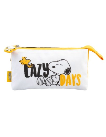 ESTUCHE TRIPLE SNOOPY LAZY DAYS