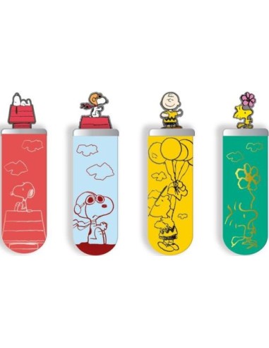 SET DE 4 MARCAPAGINAS SNOOPY