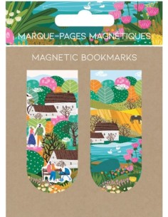 BLISTER 2 MARCAPAGINAS MAGNETICOS PAISAJE