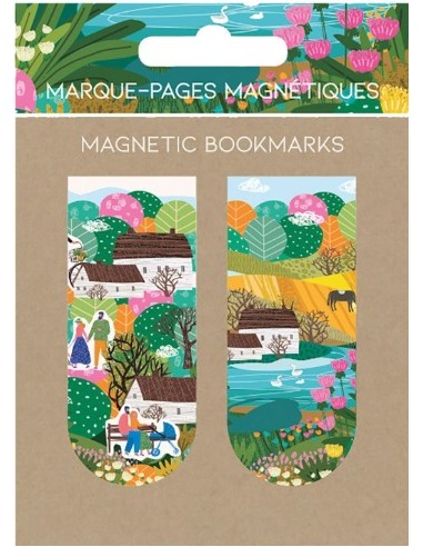 BLISTER 2 MARCAPAGINAS MAGNETICOS PAISAJE