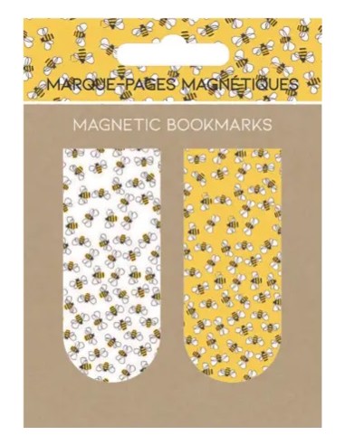 BLISTER 2 MARCAPAGINAS MAGNETICOS ABEJAS