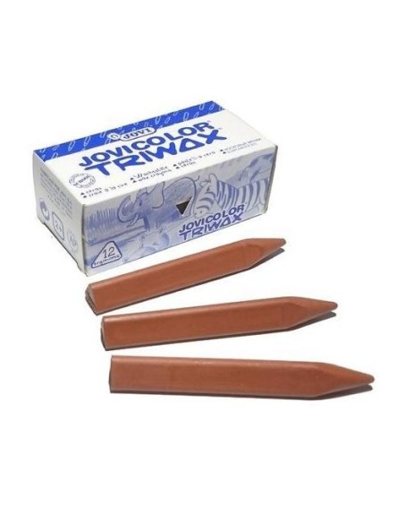 ESTUCHE 12 CERAS JOVICOLOR TRIWAX 97303 MARR.CLARO