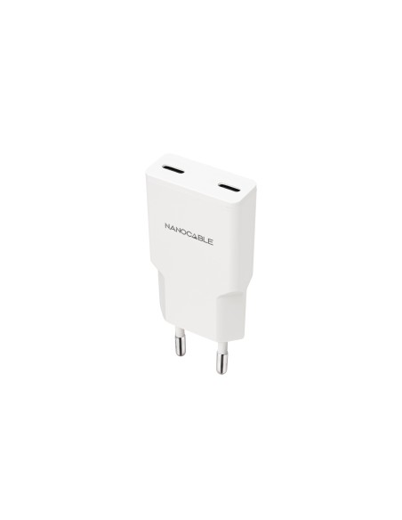 Cargador 2xUSB-C/PD 30W, Blanco