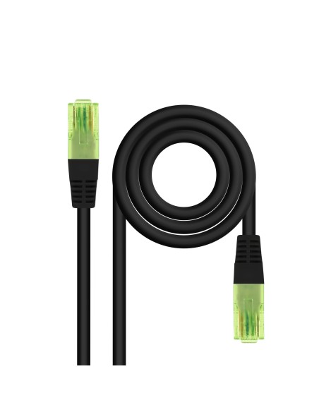 Cable de Red Latiguillo RJ45 CAT.6 UTP AWG26 CCA, Negro, 30 cm