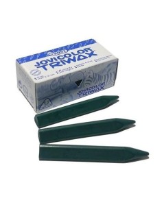 ESTUCHE 12 CERAS JOVICOLOR TRIWAX 97312 VERDE OSC.