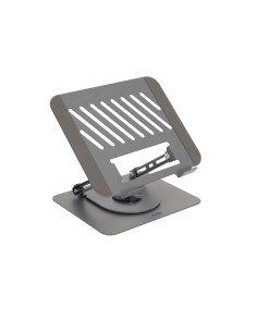 Soporte Elevador con rotación 360° y ajustable, para dispositivos de 11-17, Color Gris Oscuro