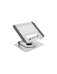 Soporte Elevador con rotación 360° y ajustable, para dispositivos de 11-17, Color Plata