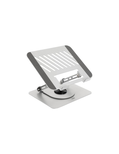 Soporte Elevador con rotación 360° y ajustable, para dispositivos de 11-17, Color Plata